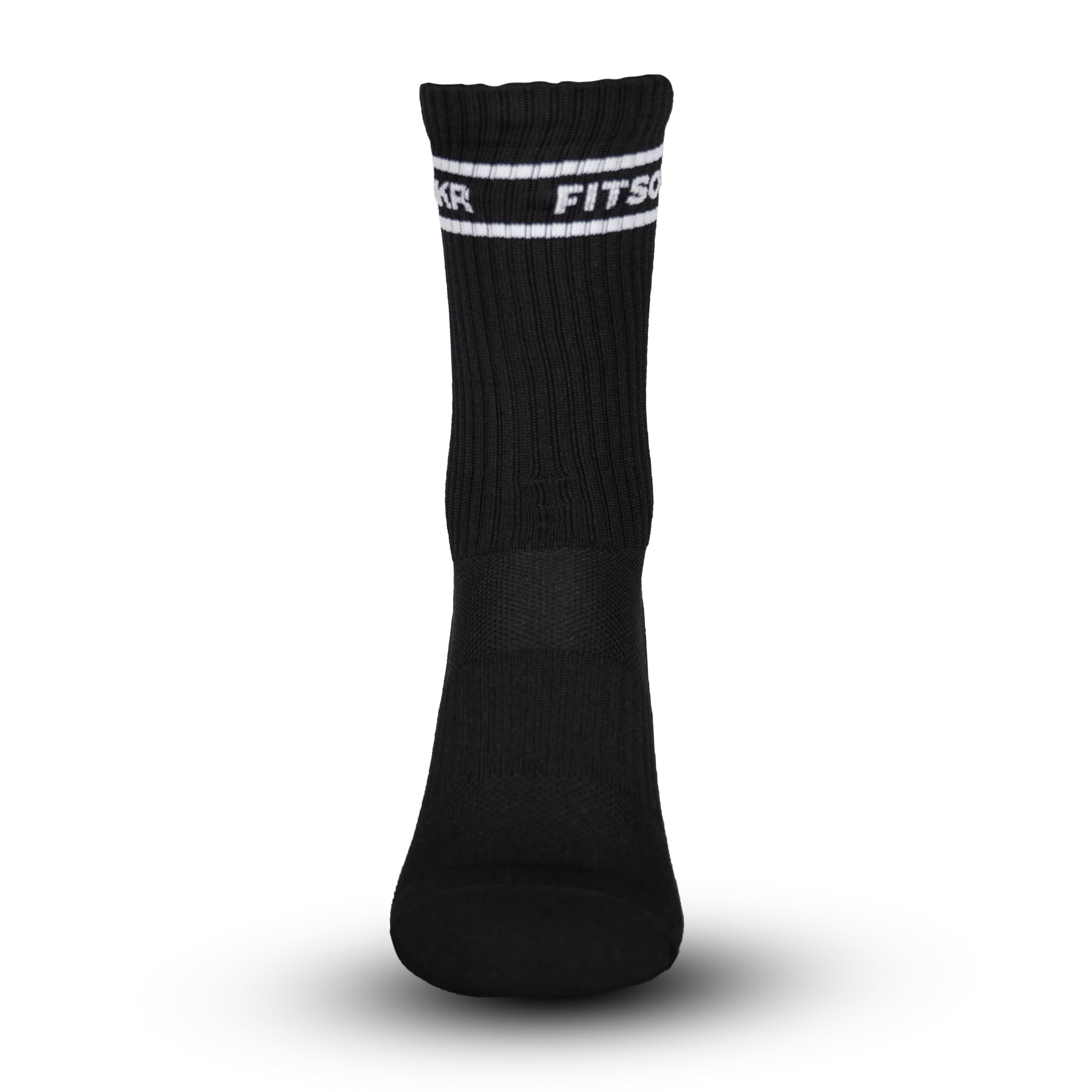 FitSockr Gripsocken Stripe - Schwarz