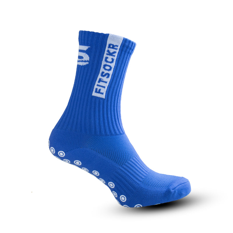 FitSockr Gripsocken - Blau - 3er-Pack Socken