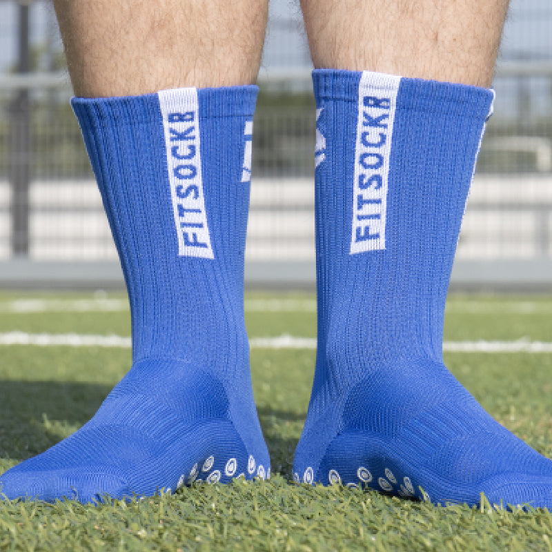 FitSockr Gripsocken - Blau - 3er-Pack Socken