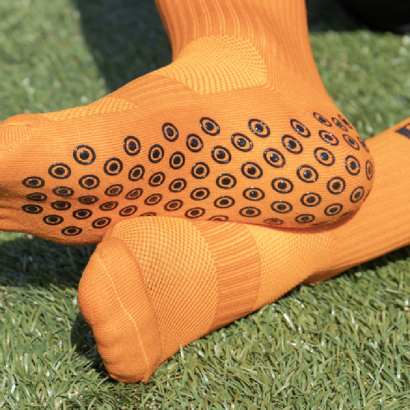 FitSockr Gripsocken - Orange - 3er-Pack Socken