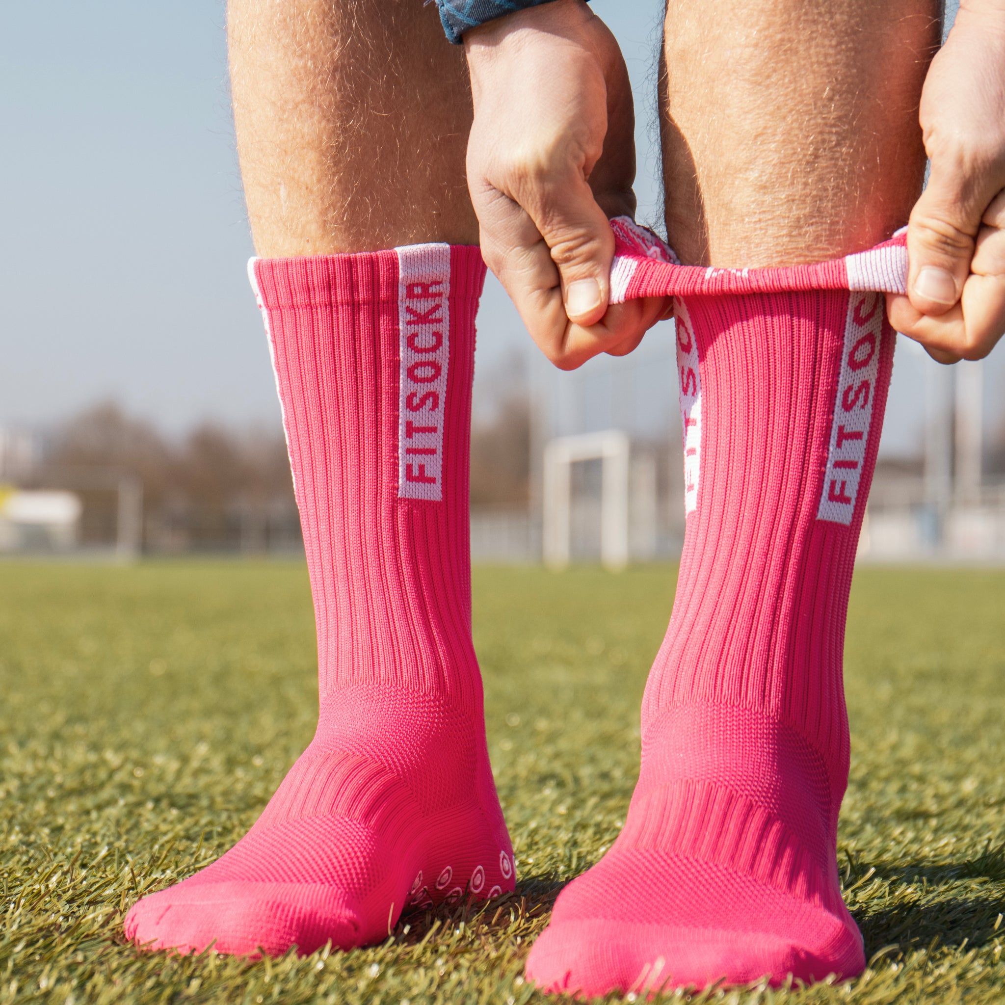 FitSockr Gripsocken Rosa