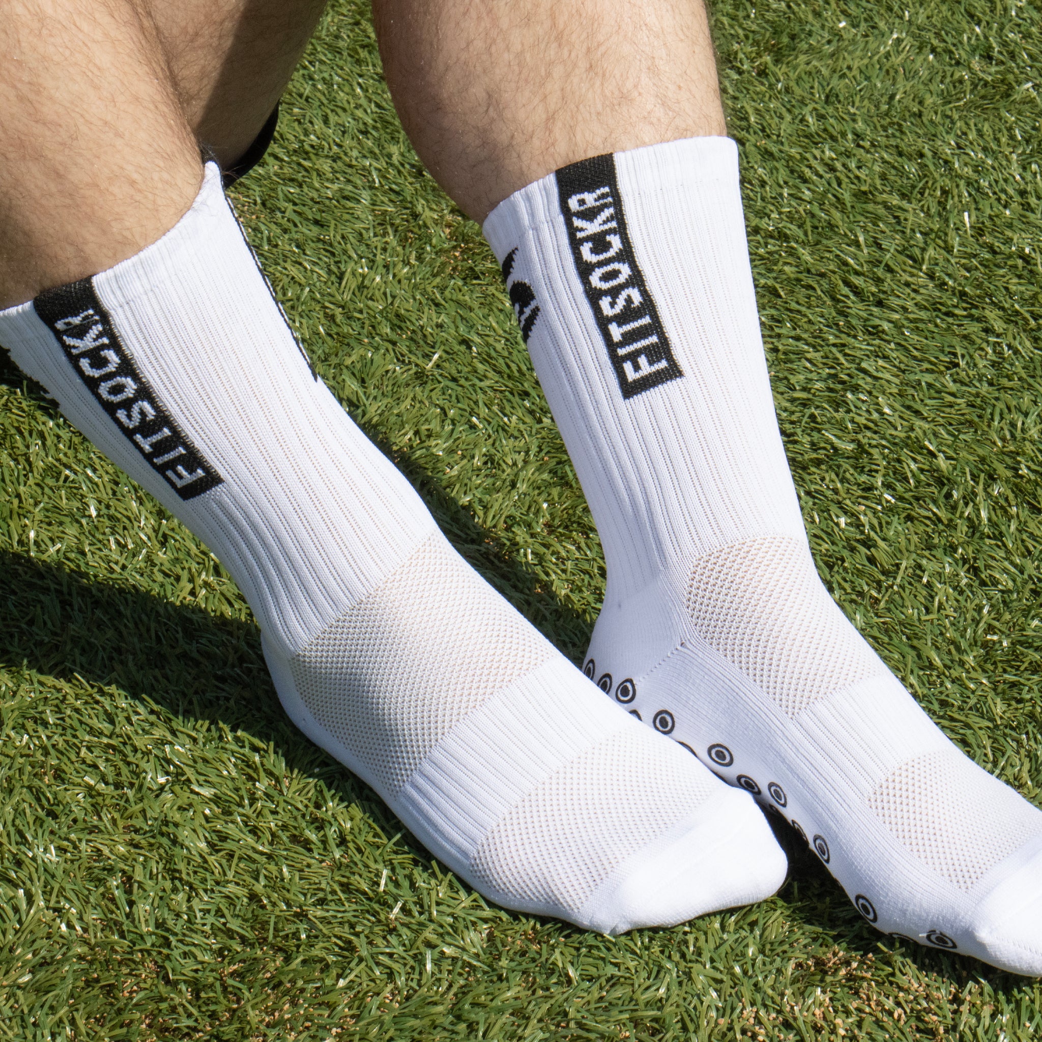 FitSockr Gripsocken Weiss