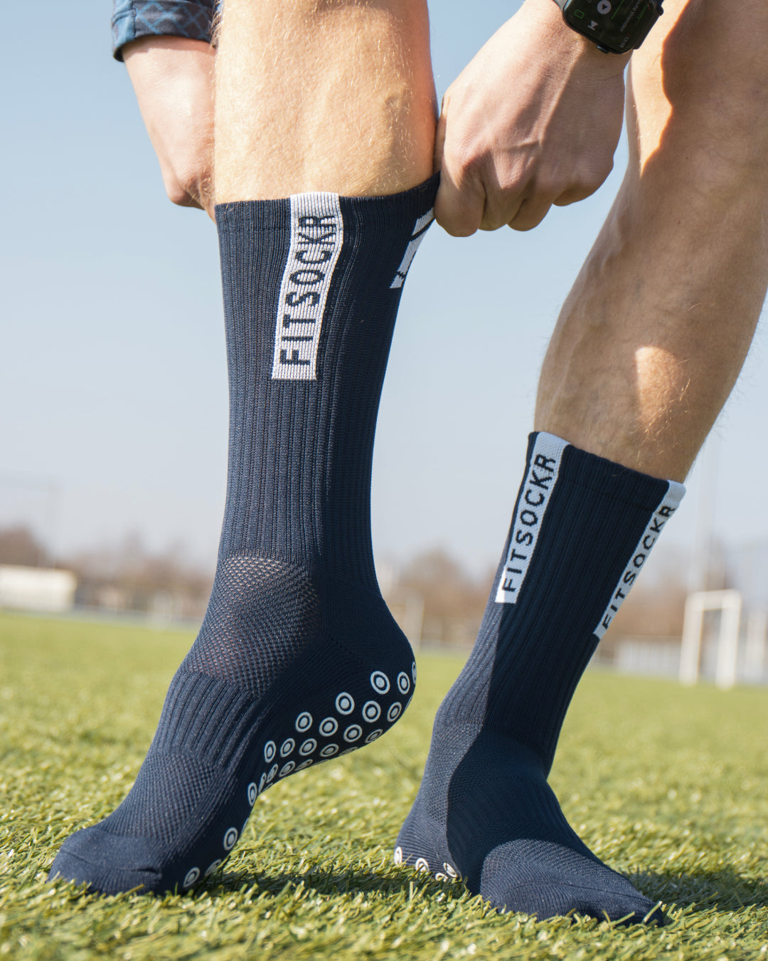 FitSockr Gripsocken - Marineblau
