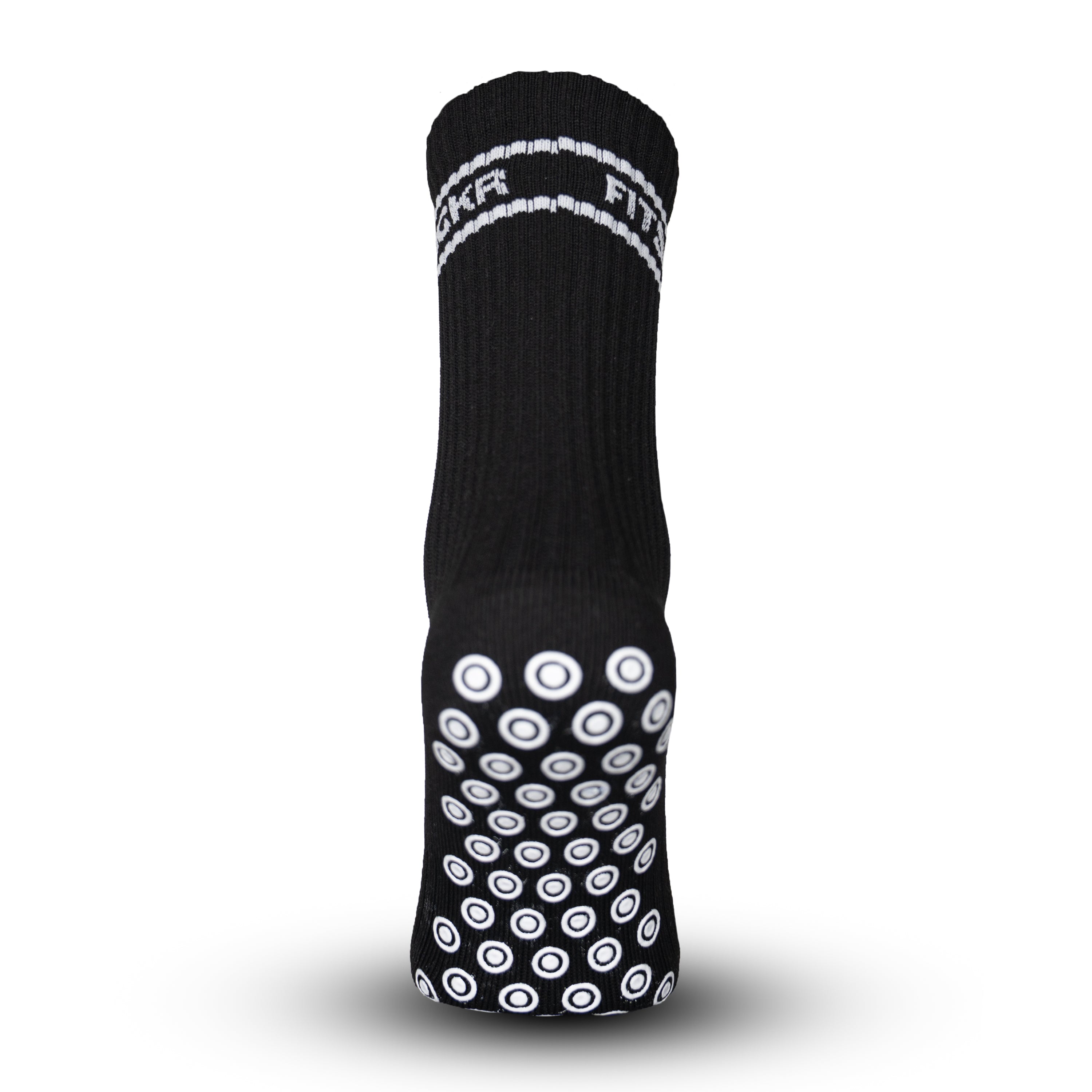 FitSockr Gripsocken Stripe - Schwarz