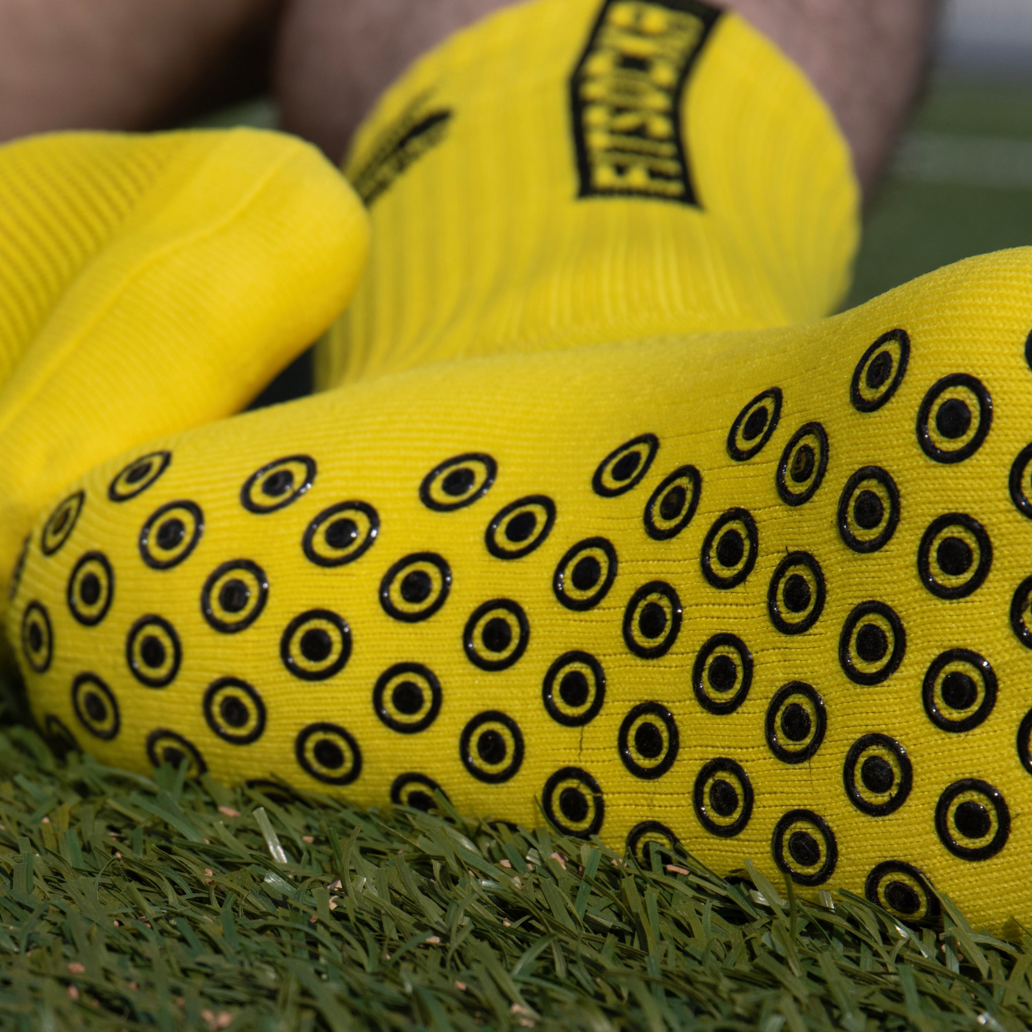 FitSockr Gripsocken Gelb