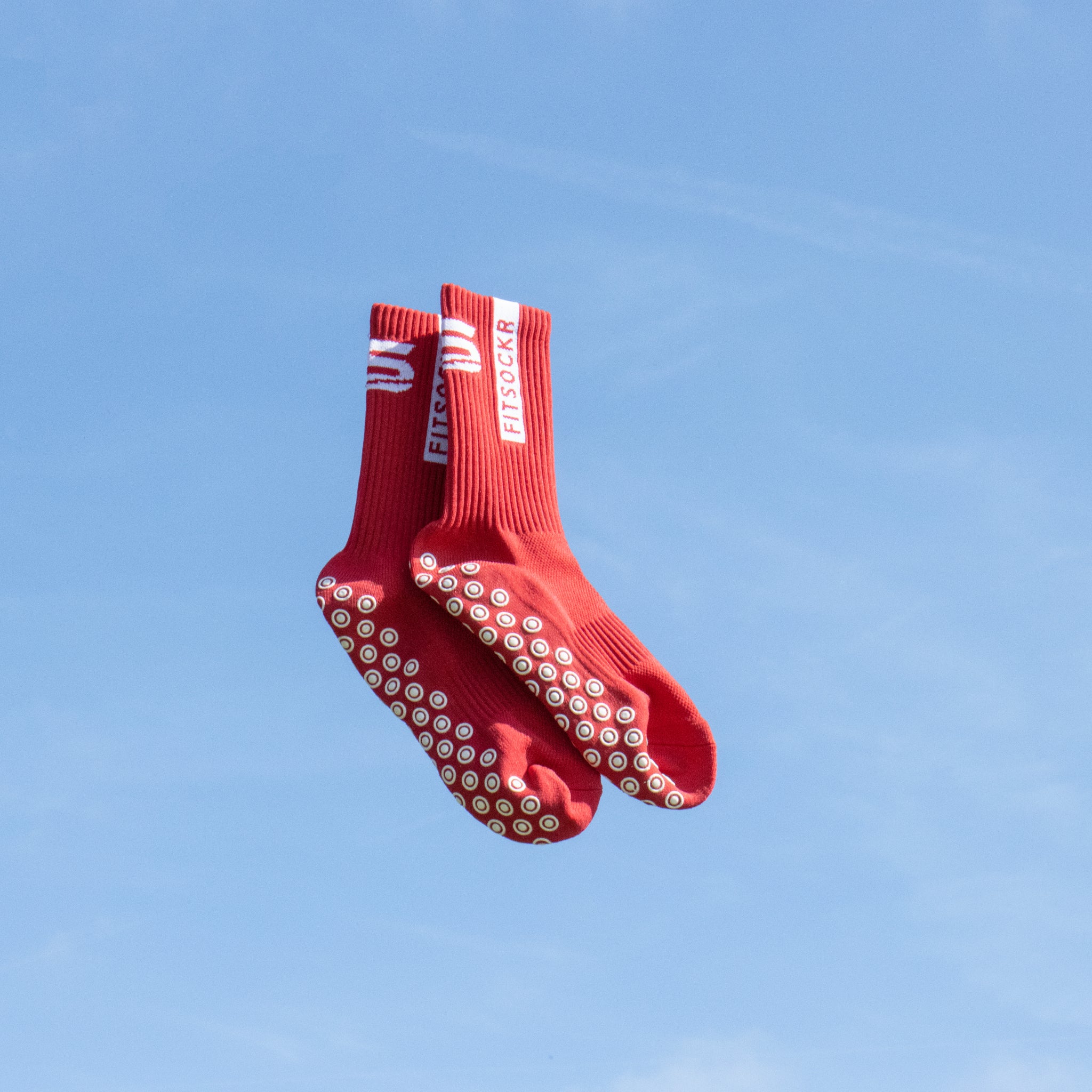 FitSockr Gripsocken Rot