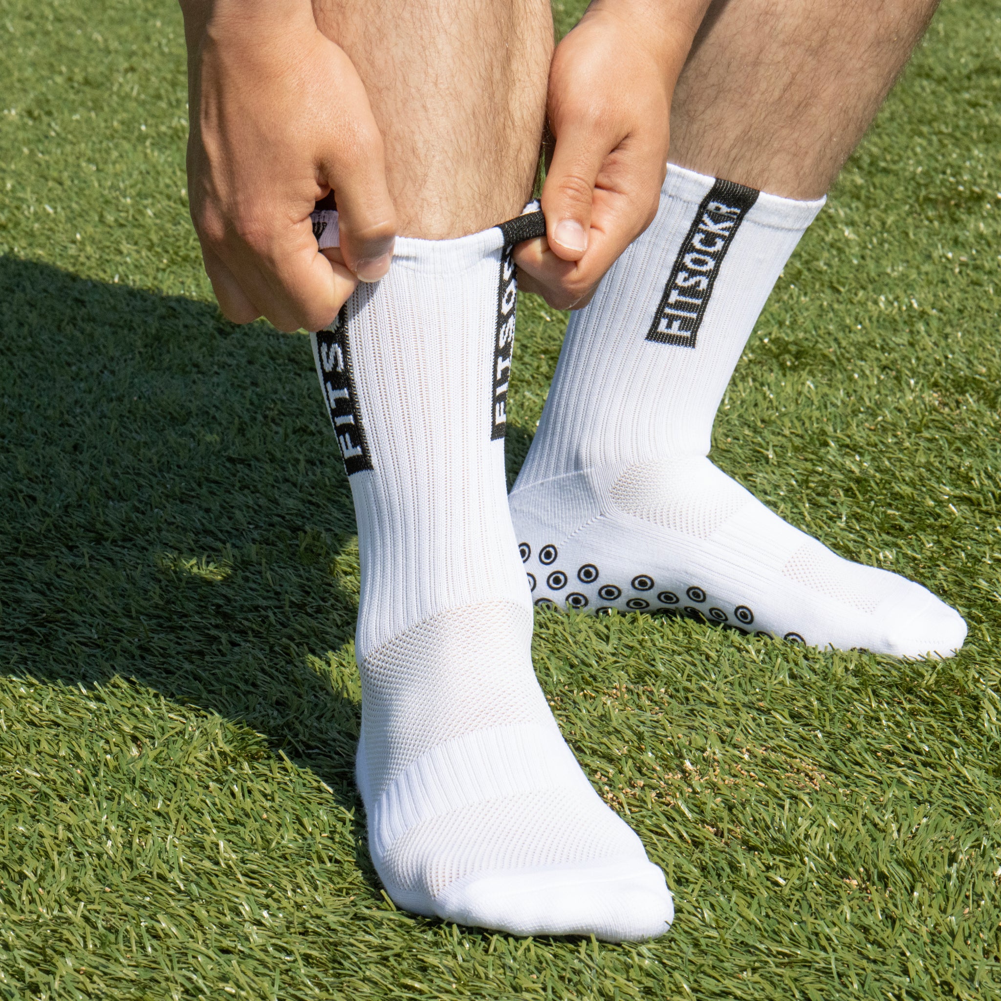 FitSockr Gripsocken Weiss