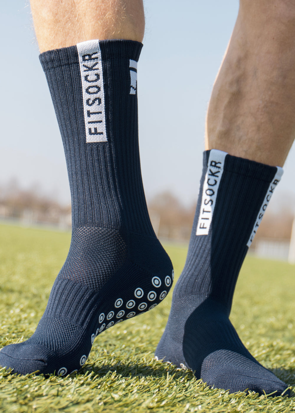 FitSockr Gripsocken - Marineblau - 3er-Pack Socken